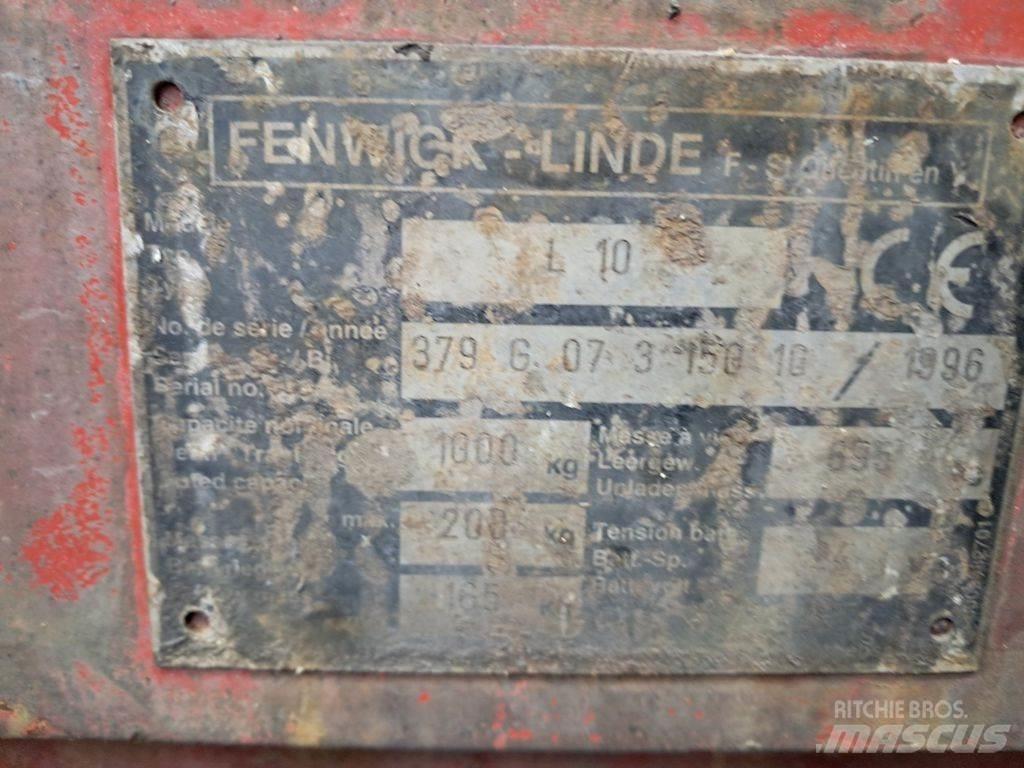 Linde L10 Ručně vedené vysokozdvižné vozíky