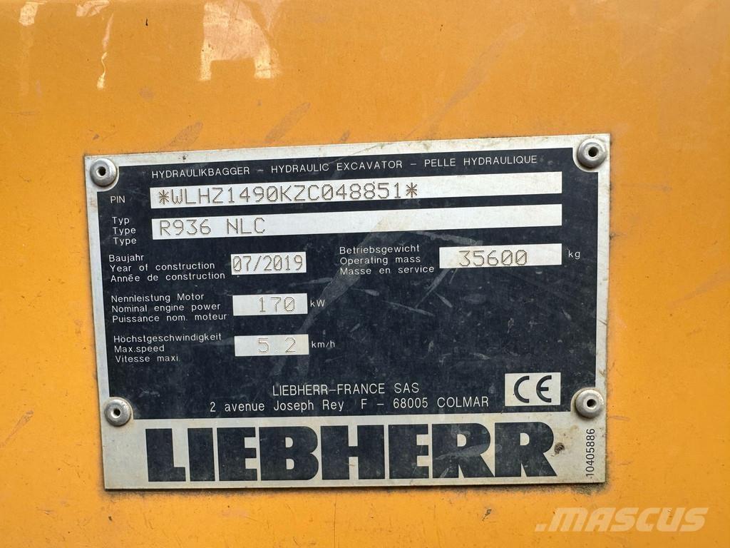 Liebherr R936 NLC Pásová rýpadla