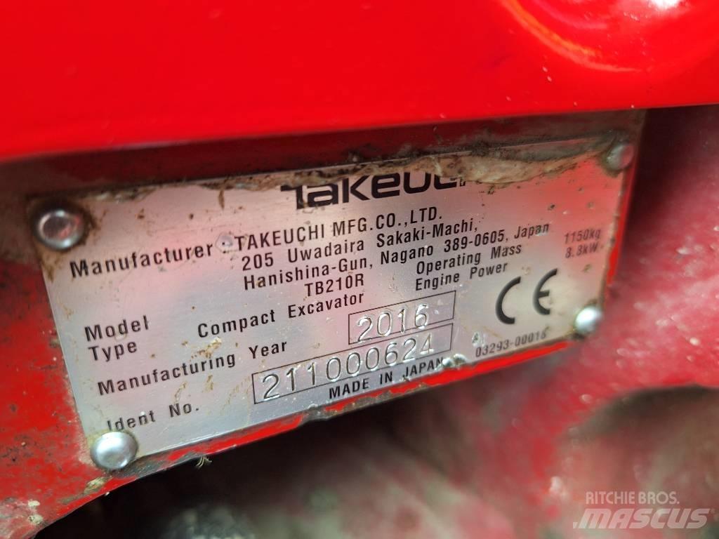 Takeuchi TB 210 R Mini rýpadla < 7t