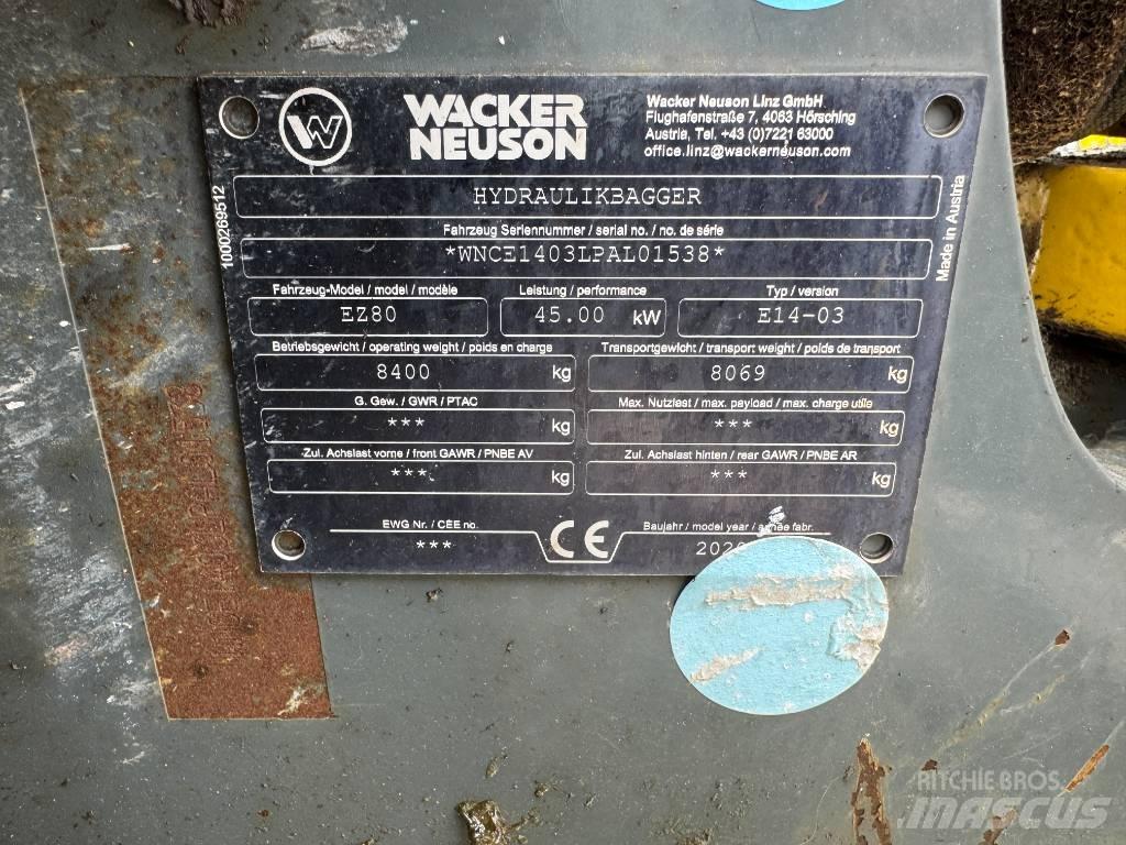 Wacker Neuson EZ80 Pásová rýpadla