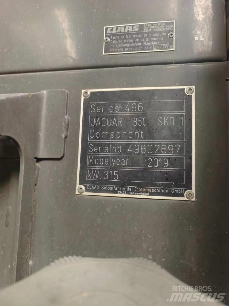 CLAAS Jaguar 850 Samojízdné sekačky