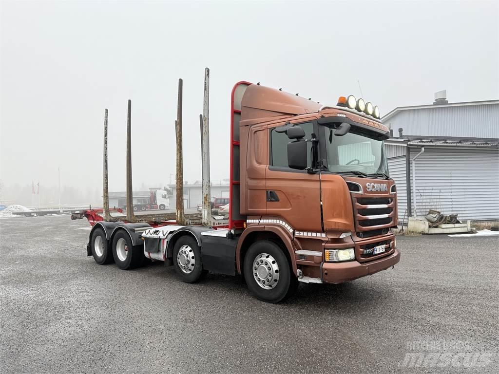 Scania R 730 8X4 Vozy na přepravu kmenů