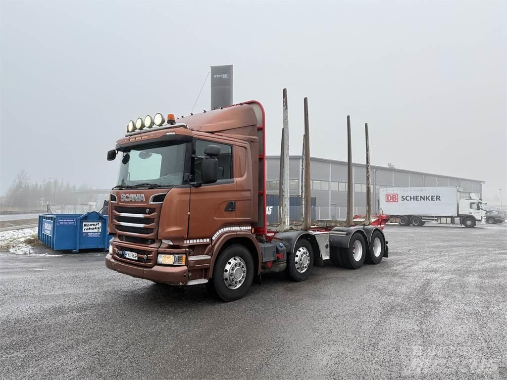 Scania R 730 8X4 Vozy na přepravu kmenů