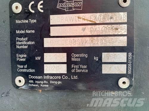 Doosan DX140LCR-5 Pásová rýpadla