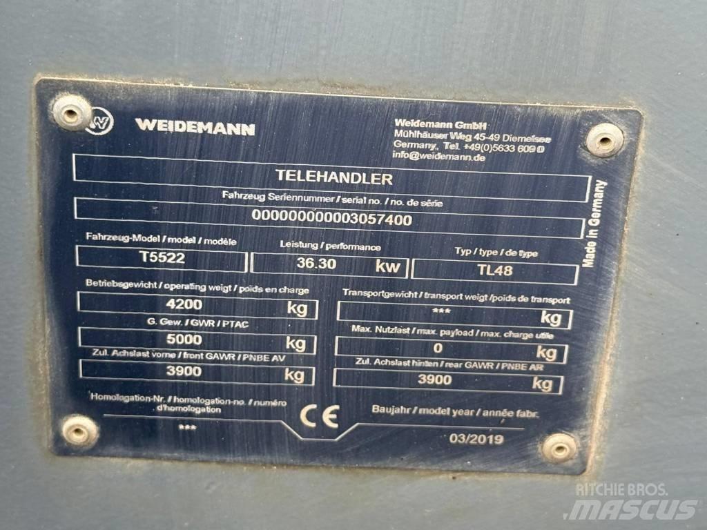 Weidemann T5522 Teleskopické nakladače pro zemědělství