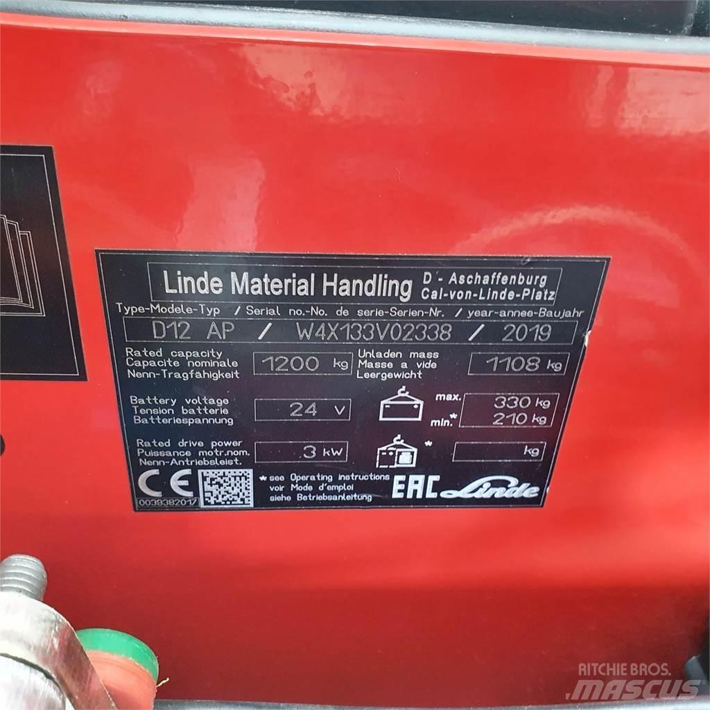 Linde D12AP Ručně vedené vysokozdvižné vozíky