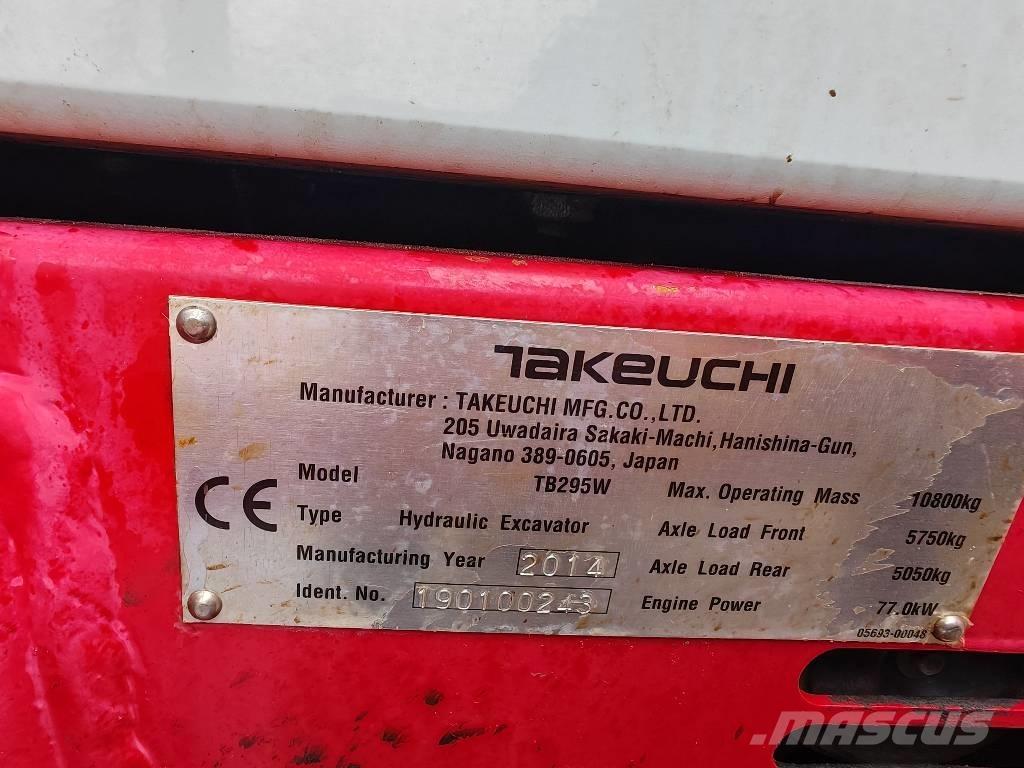 Takeuchi TB295W Kolová rýpadla