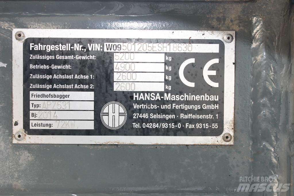 Hansa APZ 531 Kolová rýpadla