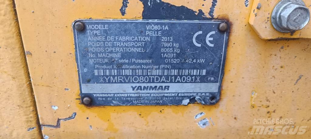 Yanmar Vio 80-1A Midi rýpadla 7t - 12t