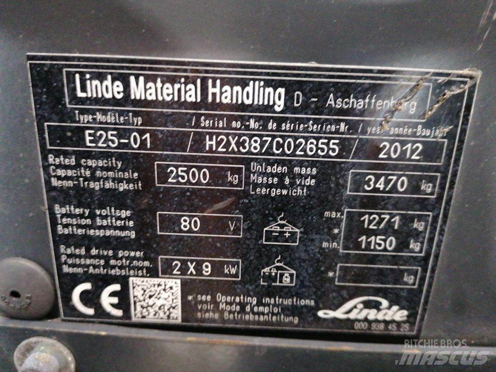 Linde E25-01 Akumulátorové vozíky
