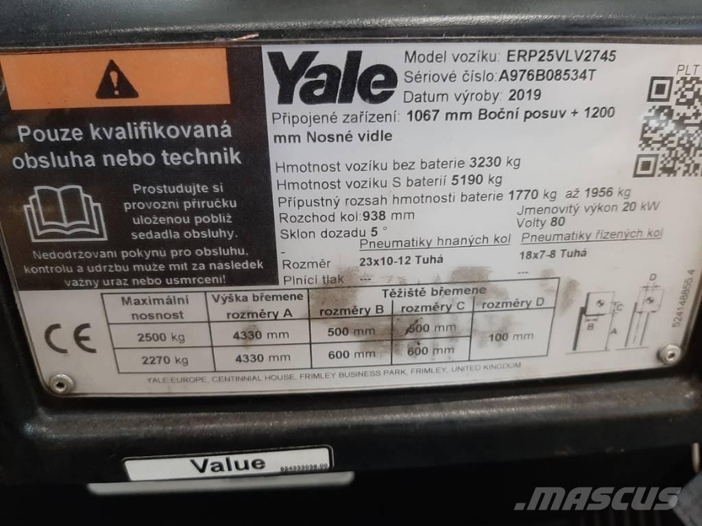 Yale ERP 25 VL Akumulátorové vozíky