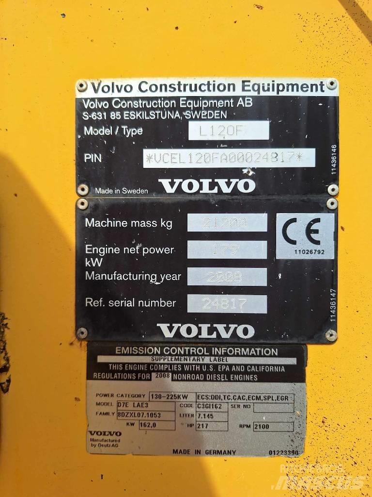 Volvo L 120 F Kolové nakladače