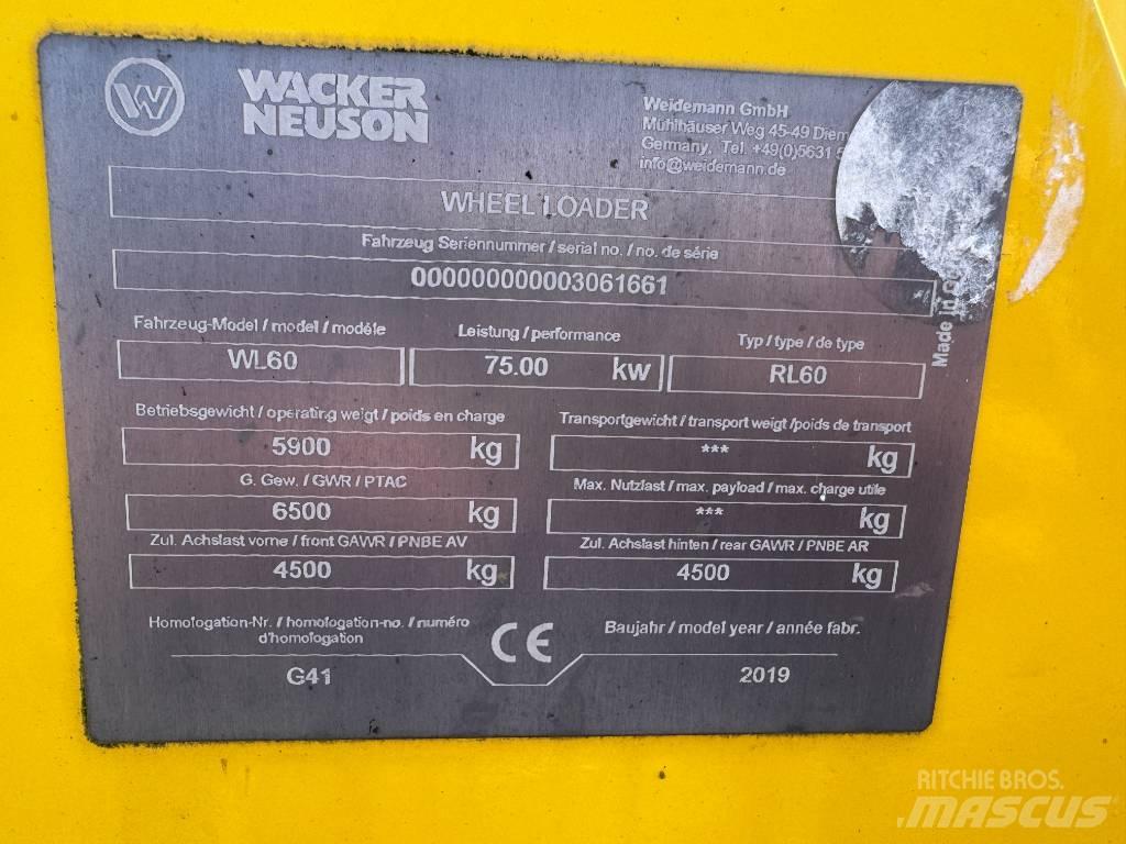 Wacker Neuson WL60 Kolové nakladače