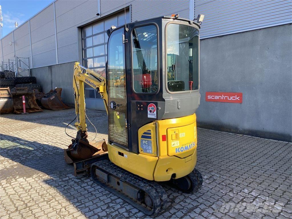 Komatsu PC16R-3HS Kolová rýpadla