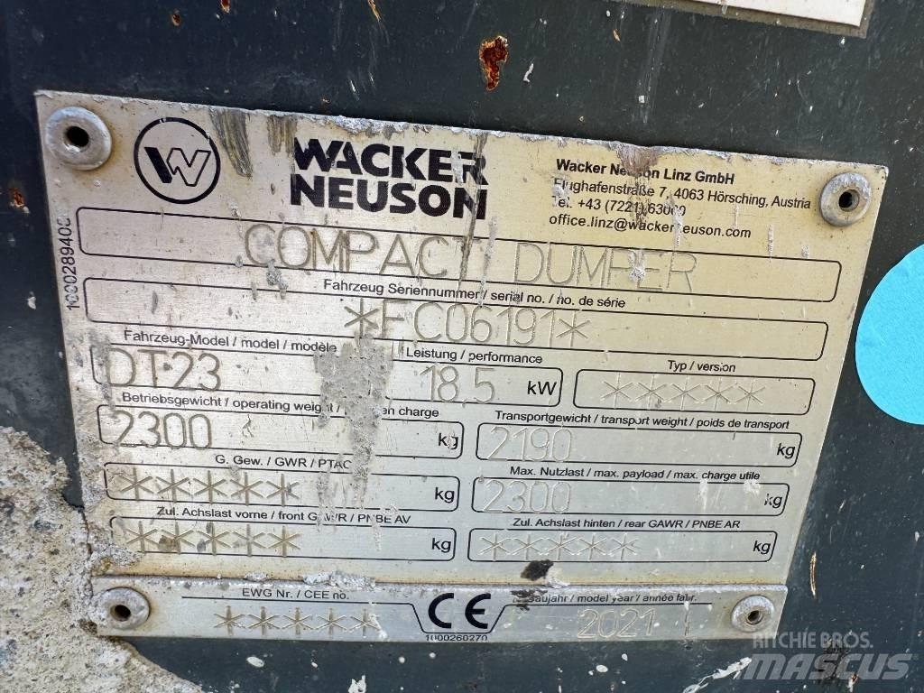 Wacker Neuson DT23 Pásové dempry