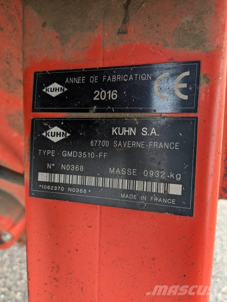Kuhn GMD 3510 FF Žací stroje