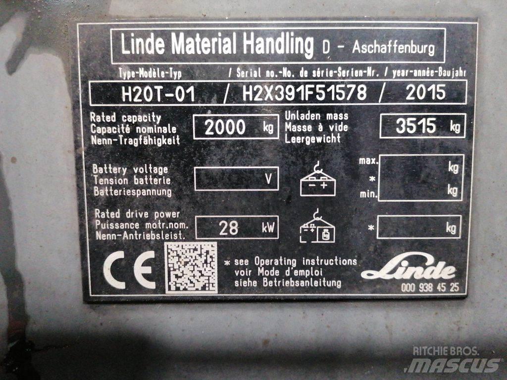 Linde H20T-01 LPG vozíky