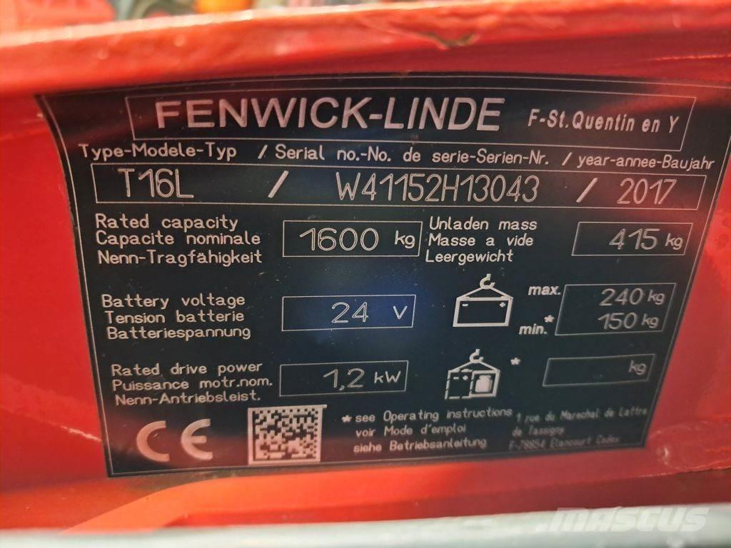 Linde T16L Nízkozdvižný vozík