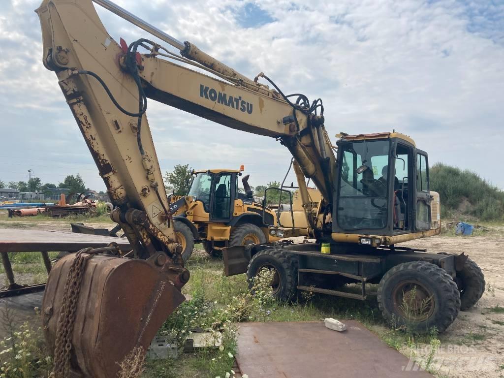 Komatsu PW 170 Kolová rýpadla