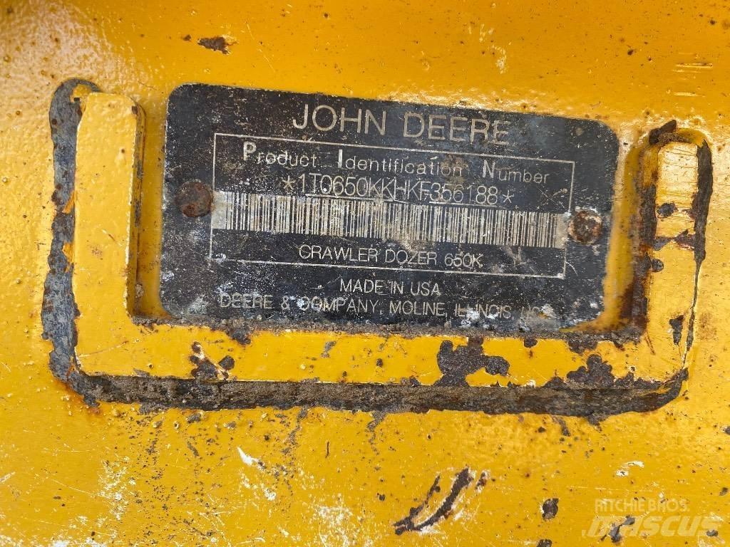 DEERE 650K LGP Pásové dozery