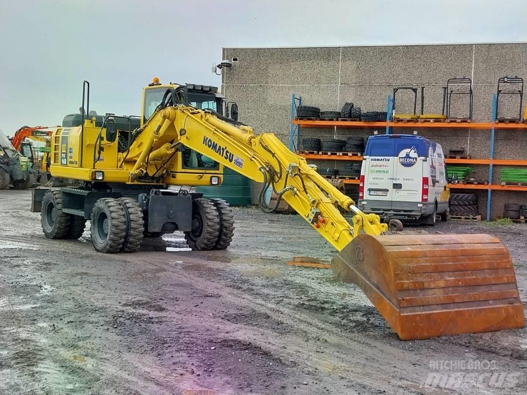 Komatsu PW148-8 Kolová rýpadla
