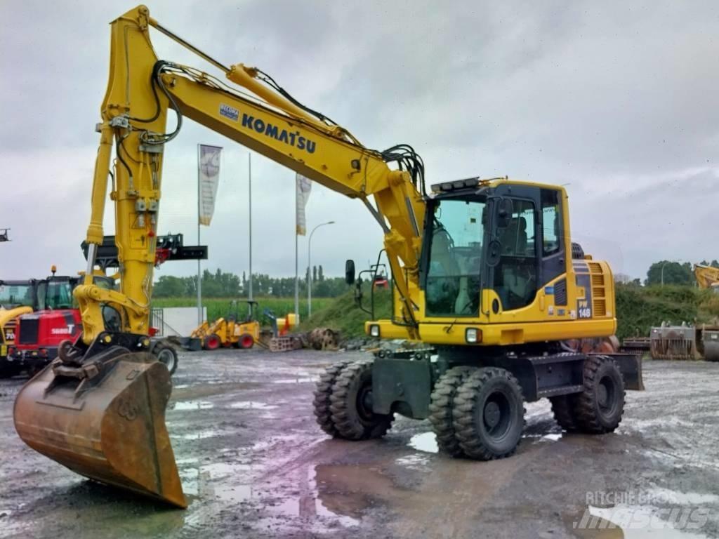 Komatsu PW148-8 Kolová rýpadla