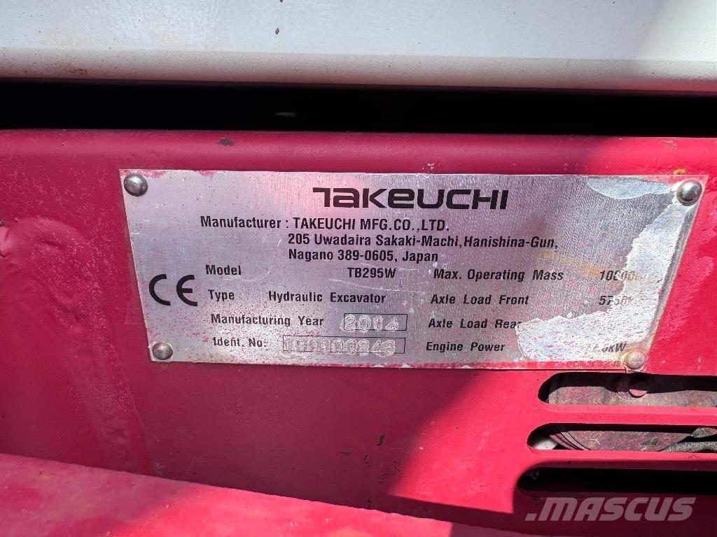 Takeuchi TB 295 W Kolová rýpadla