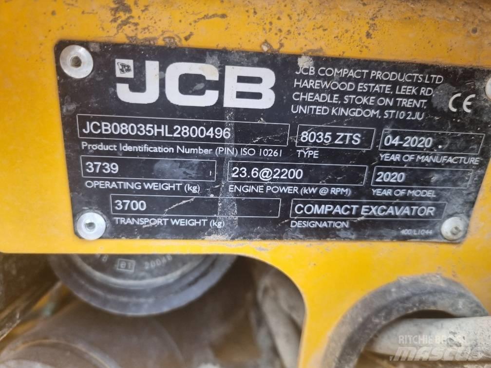 JCB 8035 ZTS Mini rýpadla < 7t