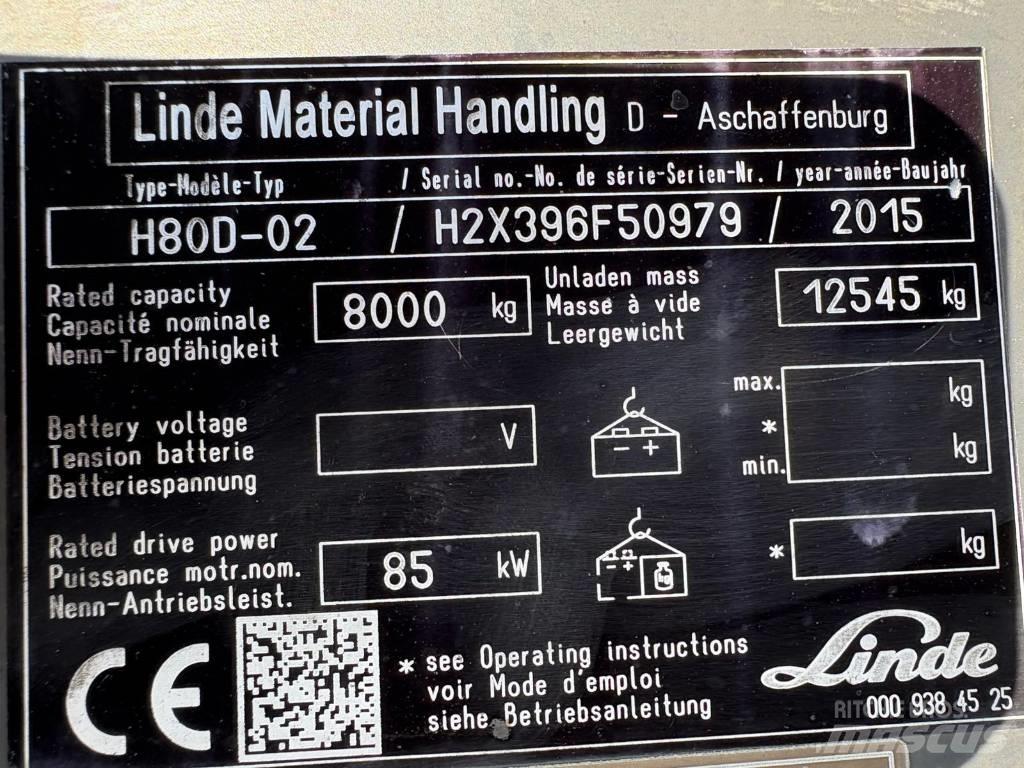 Linde H 80 D Dieselové vozíky