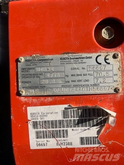 Kubota U 48-4 Mini rýpadla < 7t