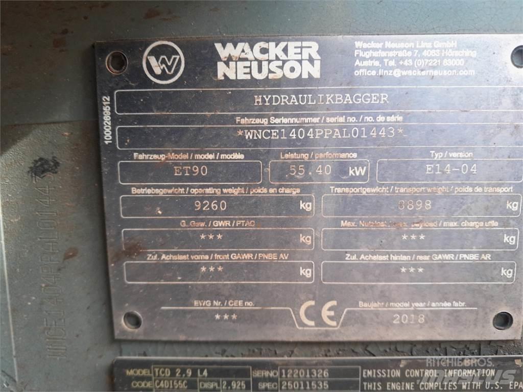 Wacker Neuson ET90 Mini rýpadla < 7t