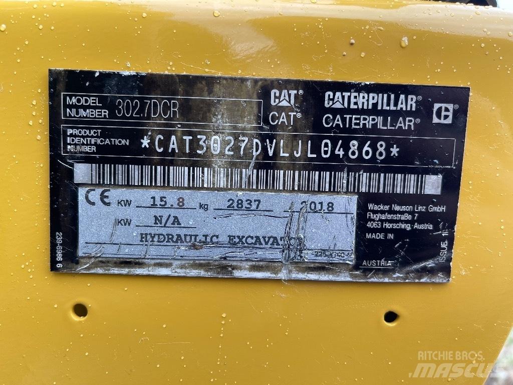 CAT 302.7D CR Mini rýpadla < 7t