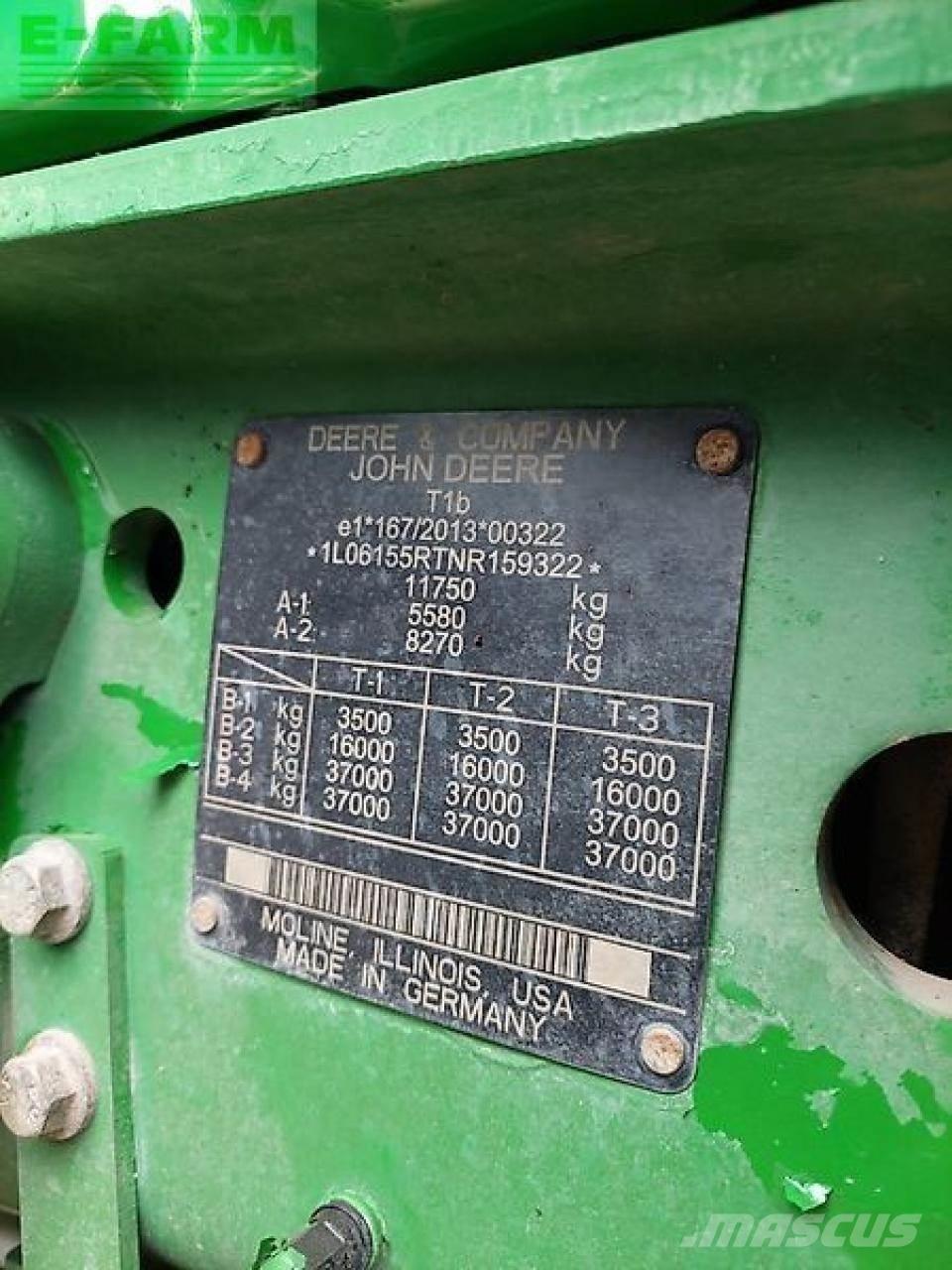 John Deere 6r155 Traktory