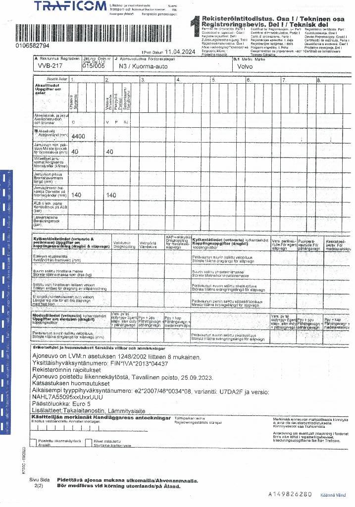 Volvo FL 240 Skříňová nástavba