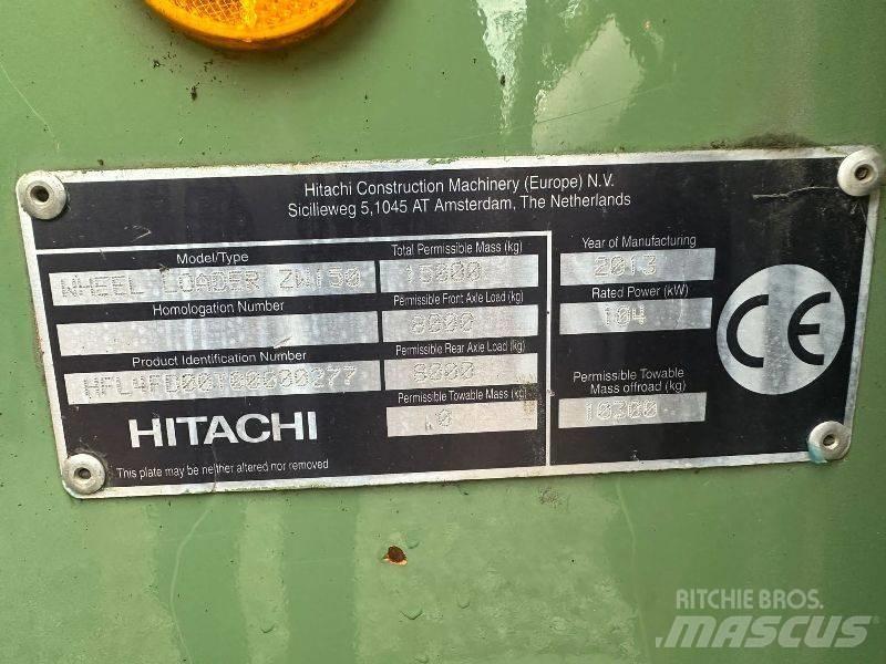 Hitachi ZW 150 Kolové nakladače