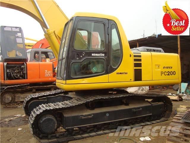 Komatsu PC 200 Pásová rýpadla