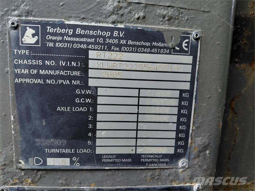 Terberg RT222 Manipulace s materiálem – ostatní