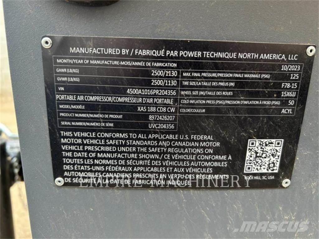 Atlas Copco XAS188CD Kompresory