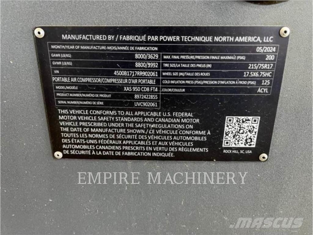 Atlas Copco XAS950CD Kompresory