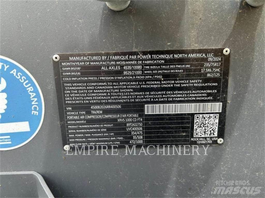 Atlas Copco XRVS1000CD Kompresory