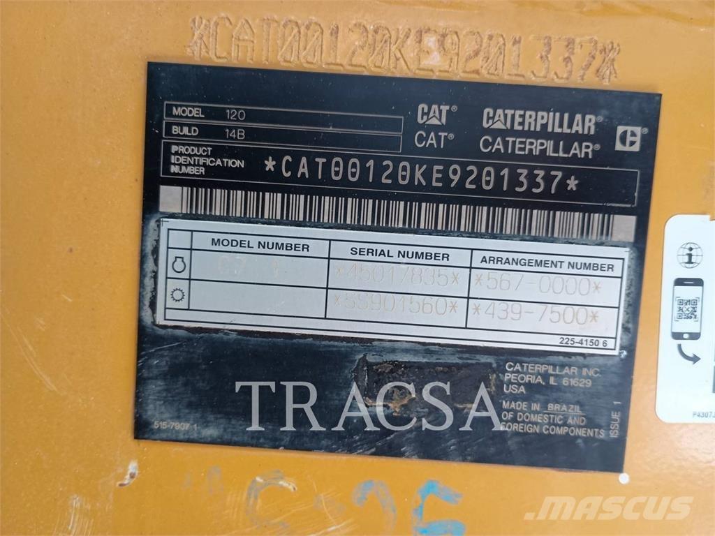 CAT 120 Grejdry