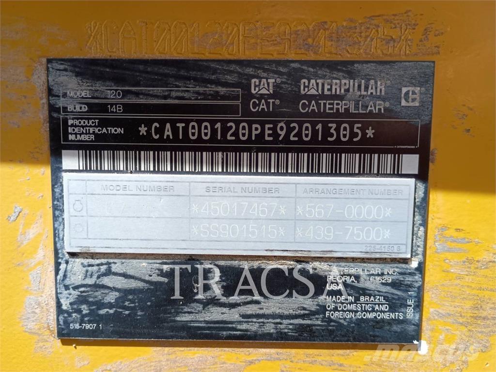 CAT 120 Grejdry