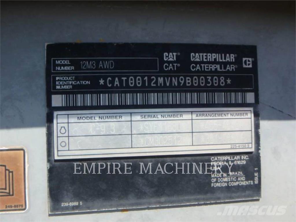 CAT 12M3 AWD Grejdry