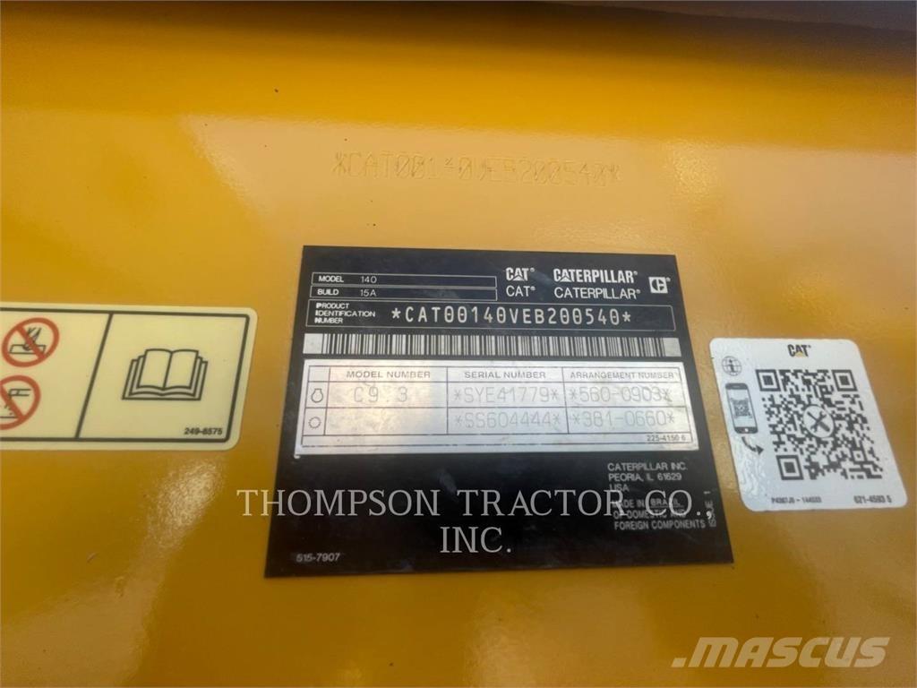 CAT 140 Grejdry