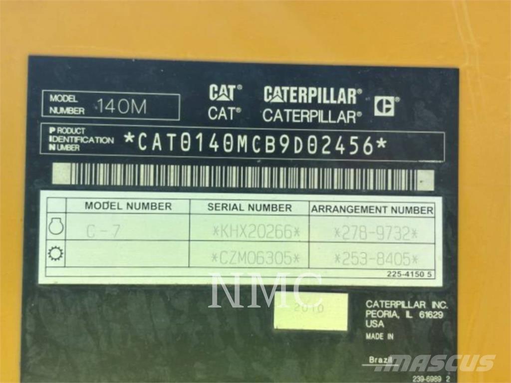 CAT 140M Grejdry