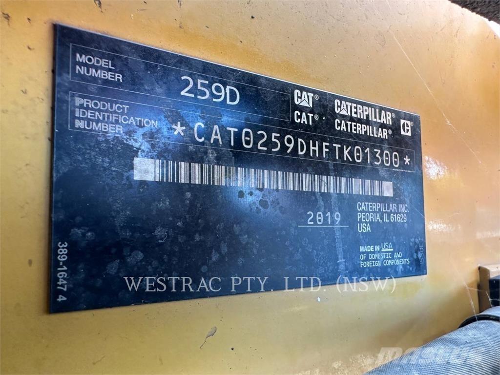CAT 259D Pásové nakladače
