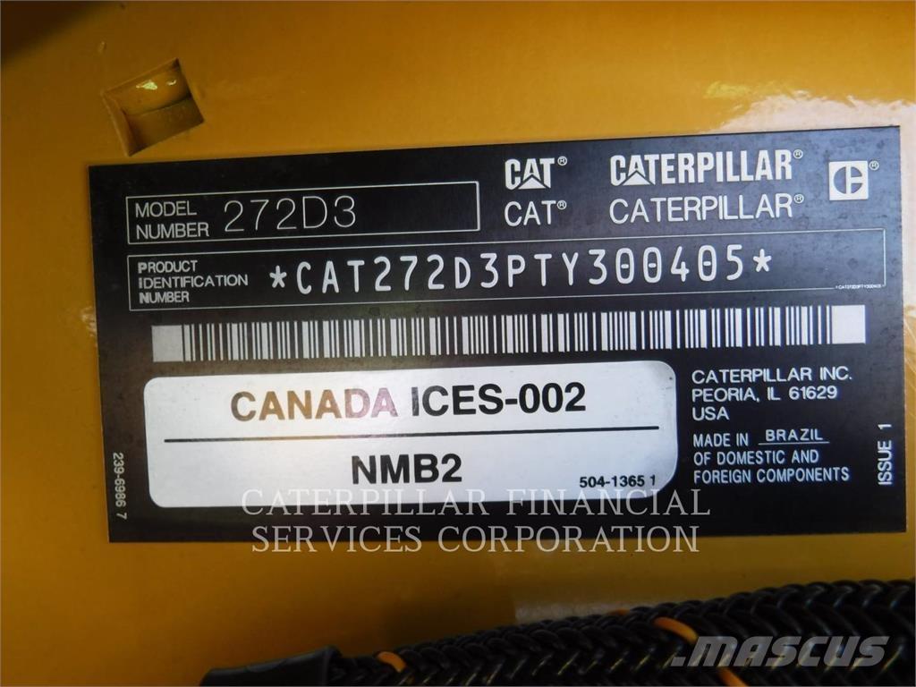 CAT 272D3HF Smykem řízené nakladače