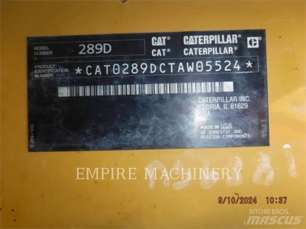 CAT 289D Smykem řízené nakladače