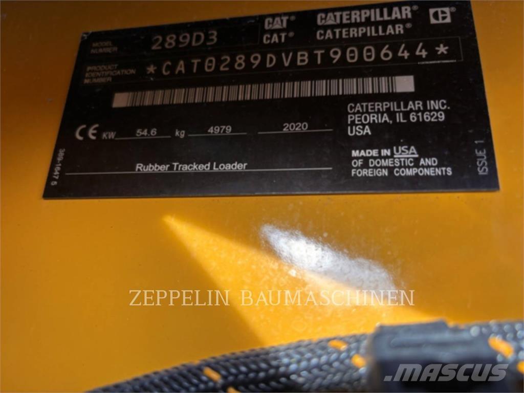 CAT 289D Smykem řízené nakladače