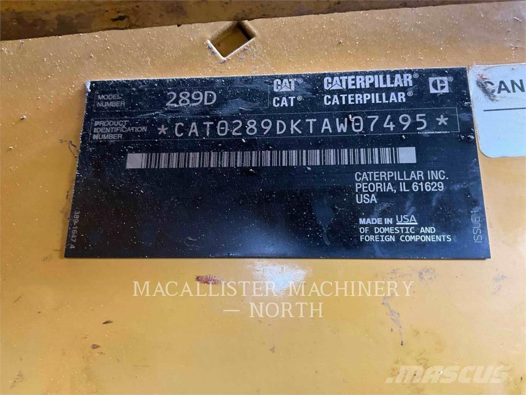 CAT 289D A2Q Smykem řízené nakladače